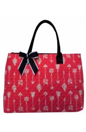 Large Quilted Tote Bag-ARB3907/CORAL